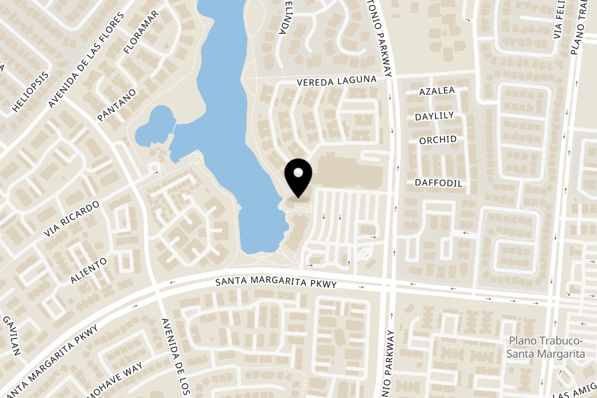 Map showing the location of The Trough Rancho Santa Margarita on 31441 Santa Margarita Pkwy Ste N in Rancho Santa Margarita